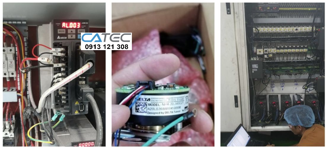 Sửa Servo Delta Báo AL 019 – Khắc Phục Lỗi Cổng Truyền Thông RS232/RS485 Chuẩn Xác, Linh Kiện Chính Hãng