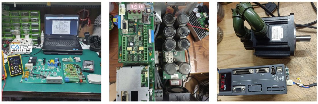 servo đang được sửa tại catec