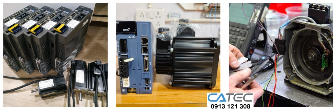 catec đang sửa servo fuji