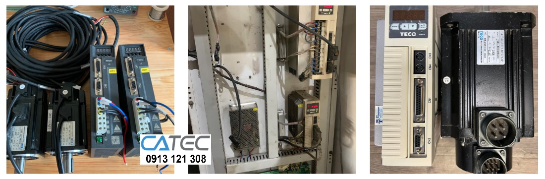 catec đang sửa servo teco